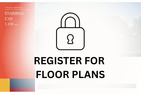 The Nine townhomes floor plan lock image showing secure access for Mississauga freehold townhomes